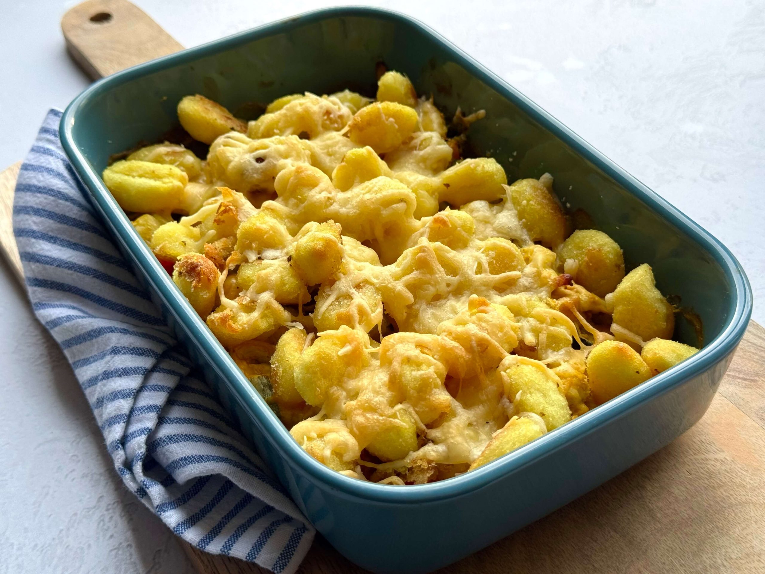 Low fodmap Gnocchi ovenschotel met kip (gluten en lactose vrij)
