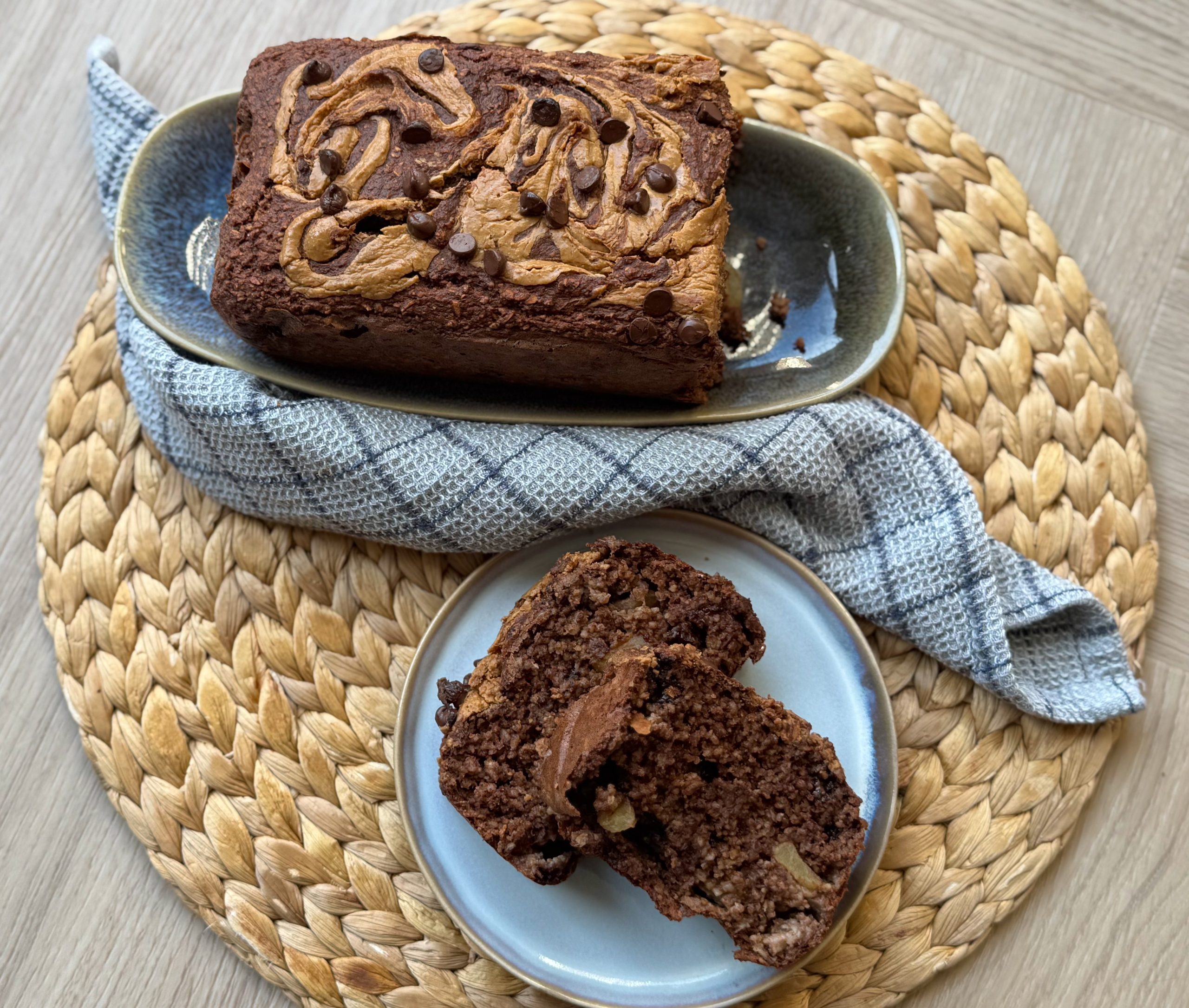 Low fodmap en glutenvrij chocolade bananenbrood
